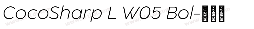 CocoSharp L W05 Bol字体转换